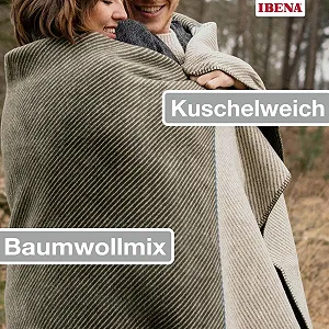 Плед Ibena Austin Смугастий Зелений, 150 x 200 см synthetic.ua - Фото 1