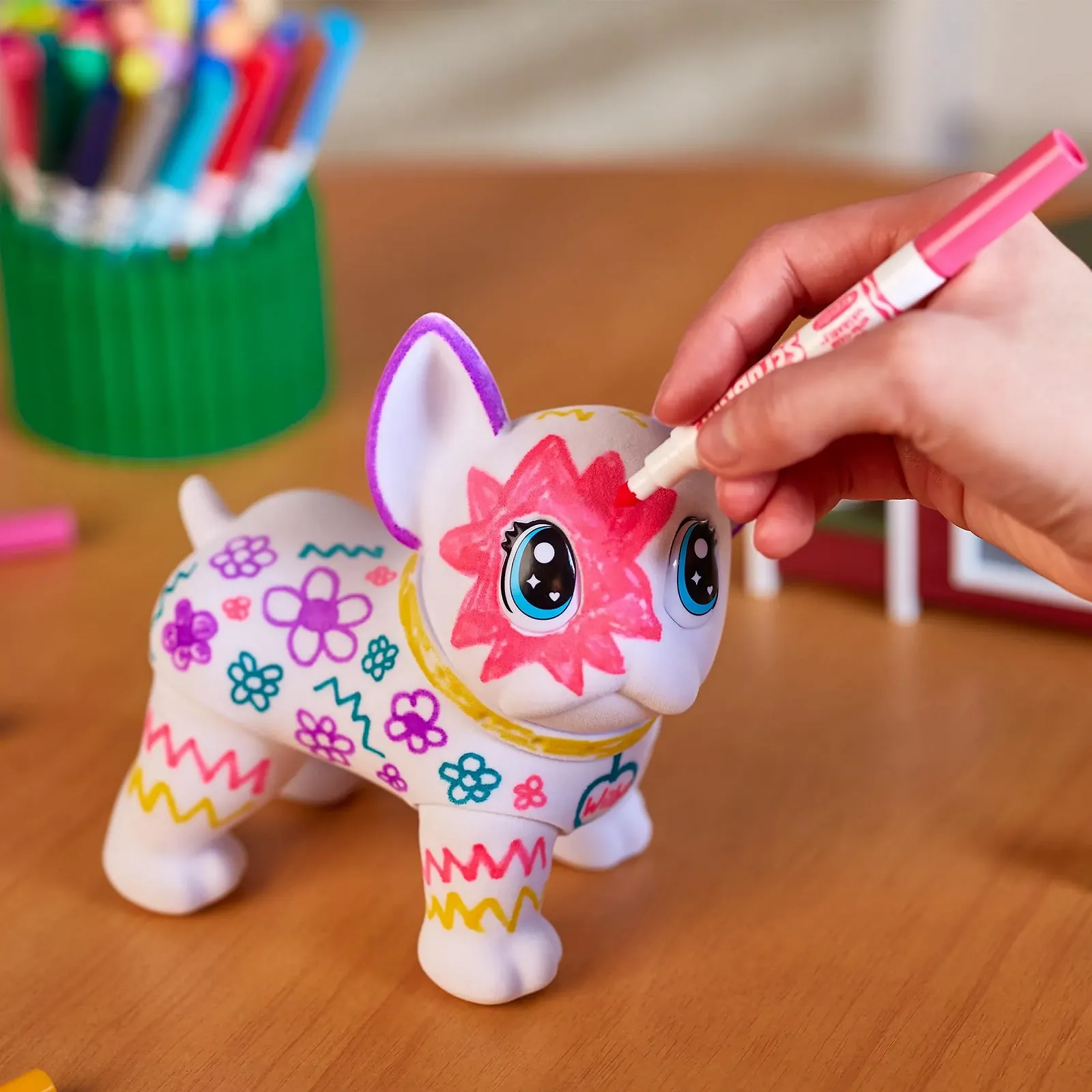 Набор Crayola Washimals Jumbo Pets Big Wilbur с 5 Смывающимися Фломастерами и кистью для детей от 3 лет 74-0227, фото №8 Набор Crayola Washimals Jumbo Pets Big Wilbur с 5 Смывающимися Фломастерами и кистью для детей от 3 лет 74-0227, фото №8