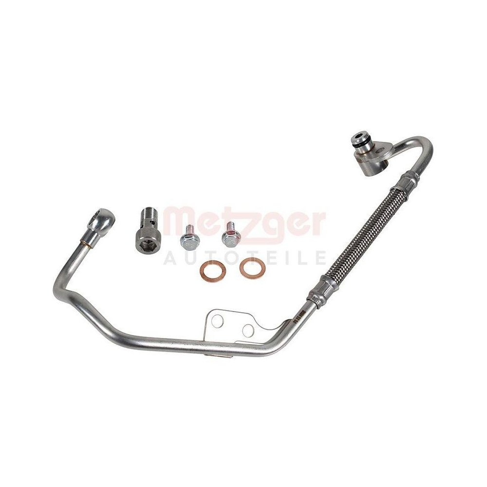 Трубка масляна турбіни METZGER AUTOTEILE GREENPARTS 2361225 для AUDI VW, фото №1