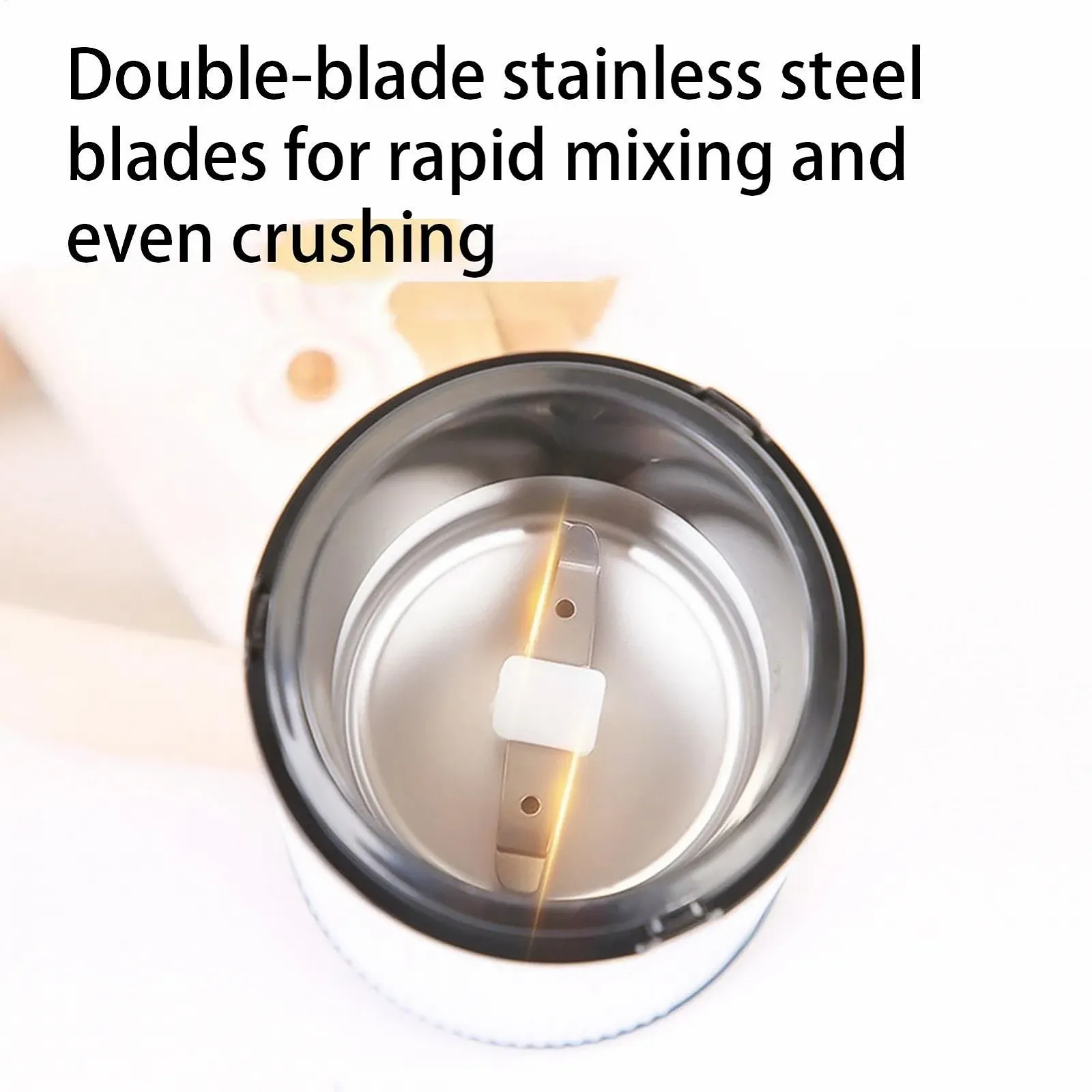 Електрична кавомолка, Млин для кавових зерен, Регульований млин для спецій з низьким рівнем шуму, Автоматична, фото №7