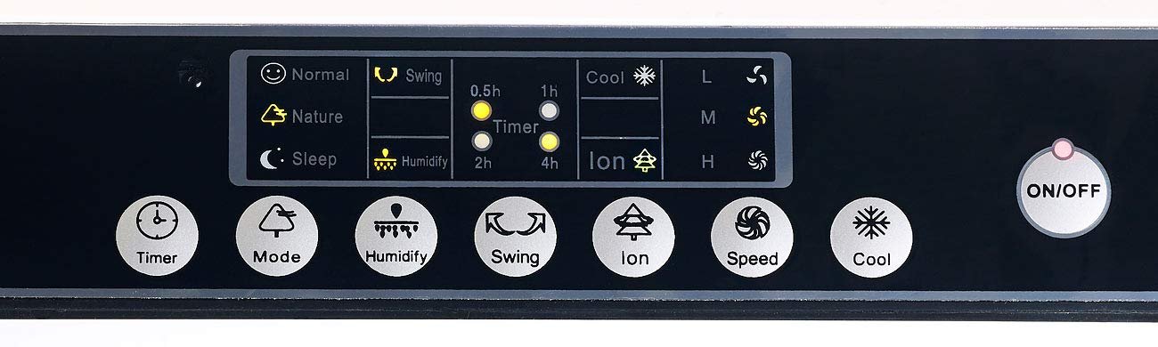 Випарювальний повітроохолоджувач Sichler Haushaltsgeräte LW 440 65 Вт Іонізатор Біло-чорний, фото №6