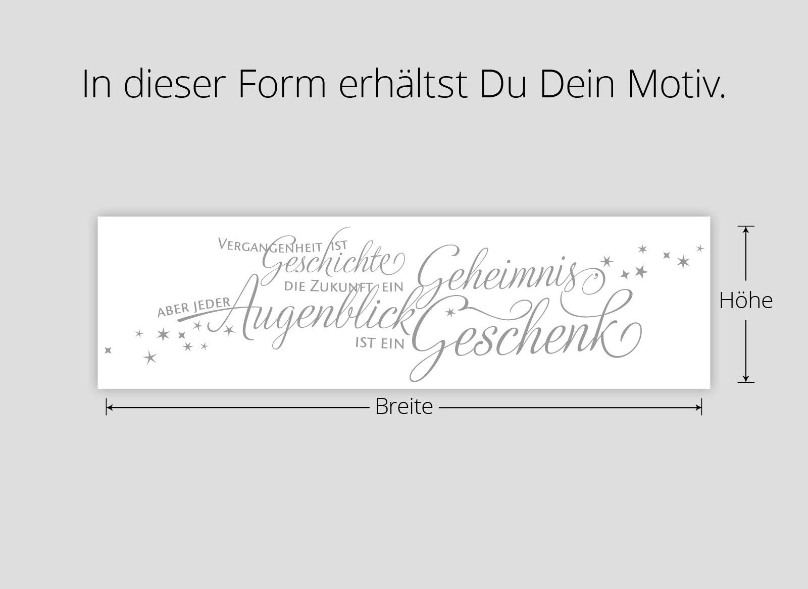 Наклейка на стіну Grandora W3024 Past is History + Stars 140 x 36 см Black, фото №4