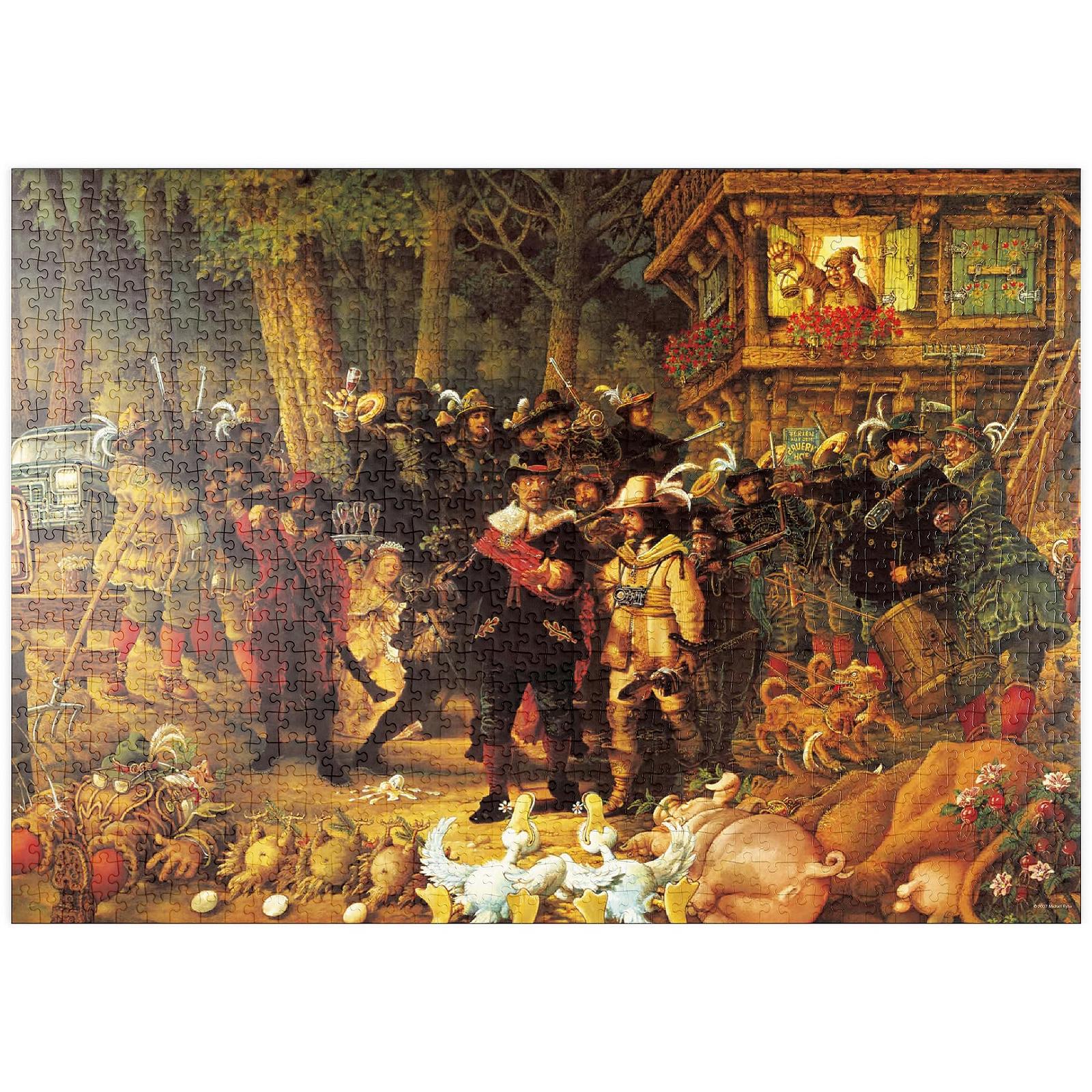 Пазл Heye Puzzle MyPuzzle Special Collection Cartoon Classics Рембрандт - Michael Ryba 1000 элементов, фото №1