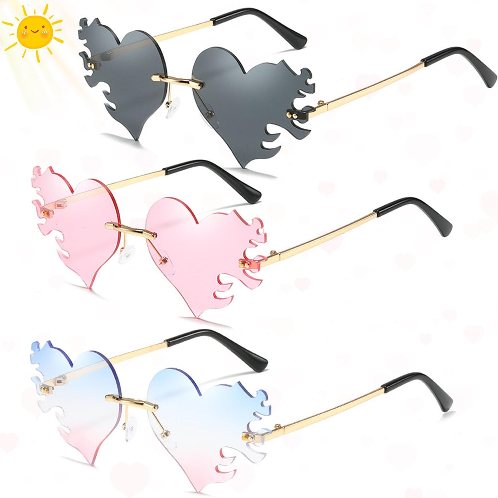 Сонцезахисні окуляри Серце Liekadijiae Червоний, фото №1