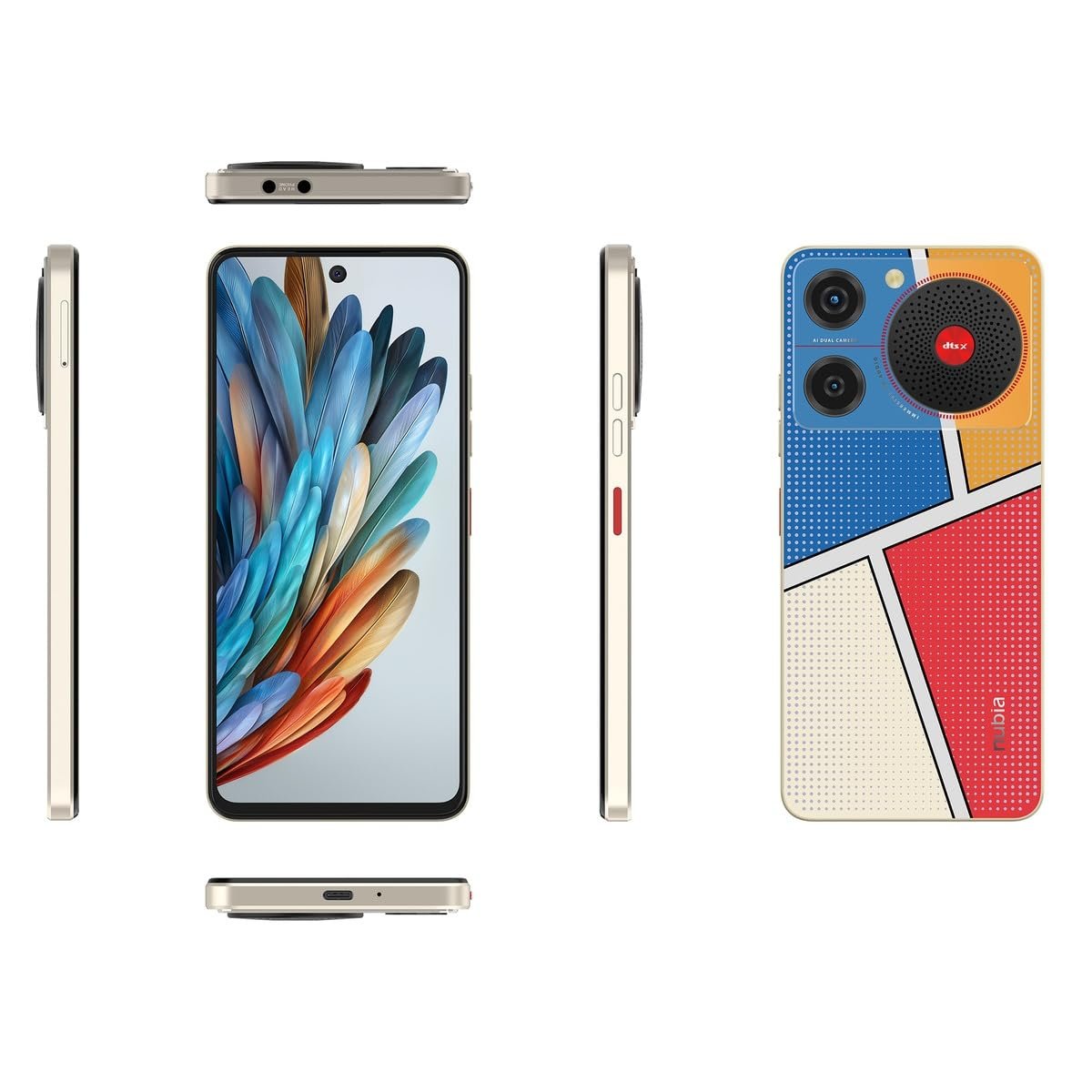 Смартфон ZTE Nubia Music Pop Art 4/128GB 6,6" 90 Гц HD+, фото №6 Смартфон ZTE Nubia Music Pop Art 4/128GB 6,6" 90 Гц HD+, фото №6
