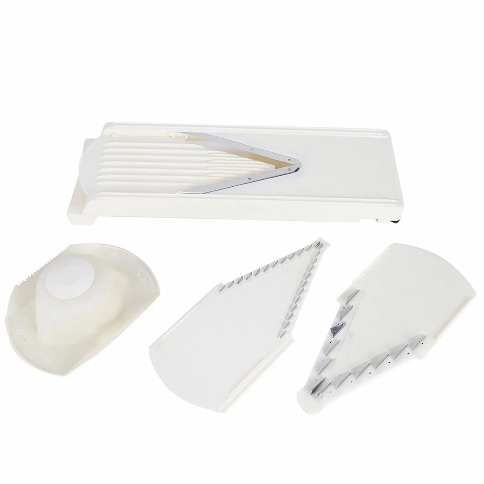 Багатофункціональна терка Aoresac V-подібний слайсер з лезом з нержавіючої сталі з захистом для рук, для овочів та фруктів, фото №8