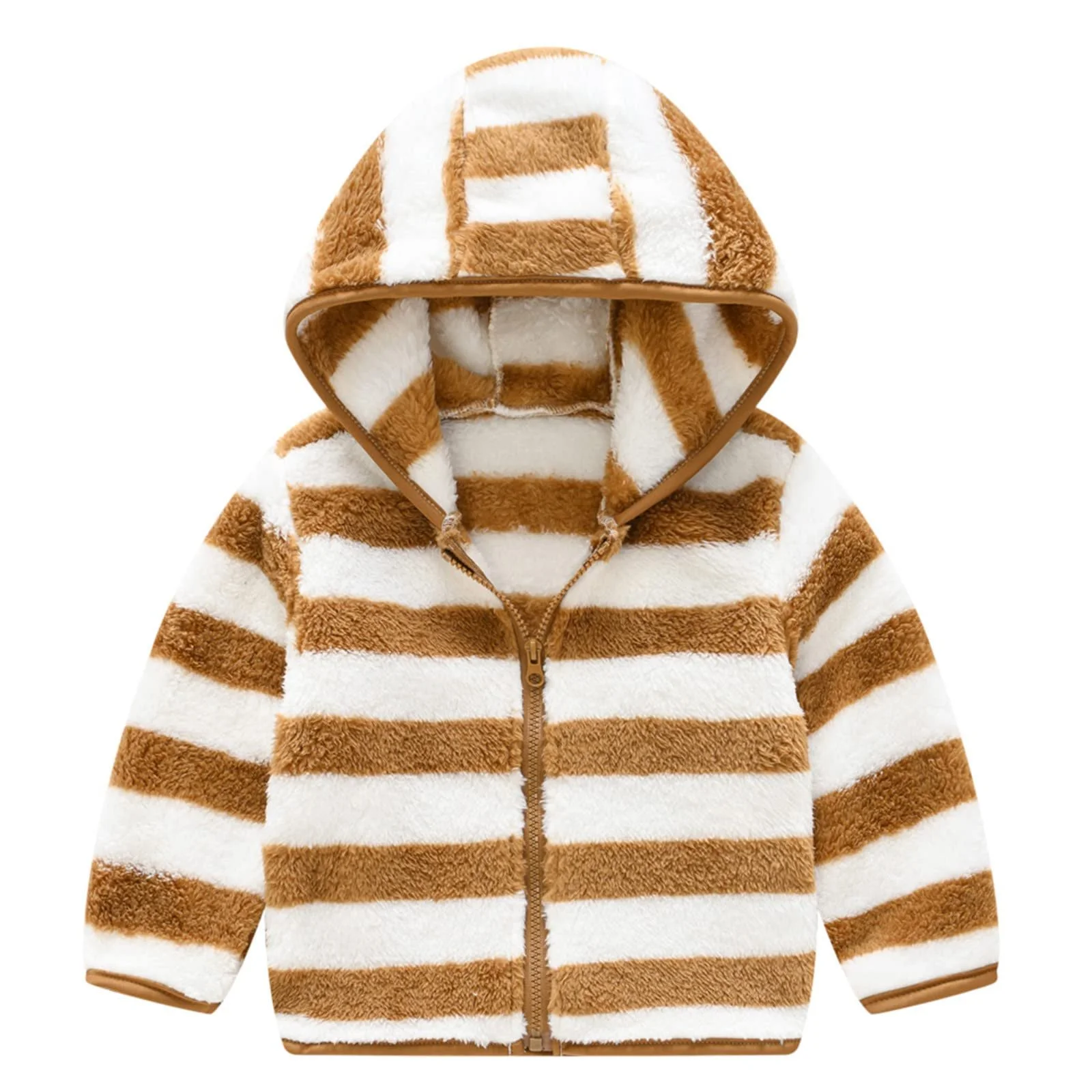 Дитяча Зимова Куртка Тепла Дитяча Флісова Однотонна, фото №3