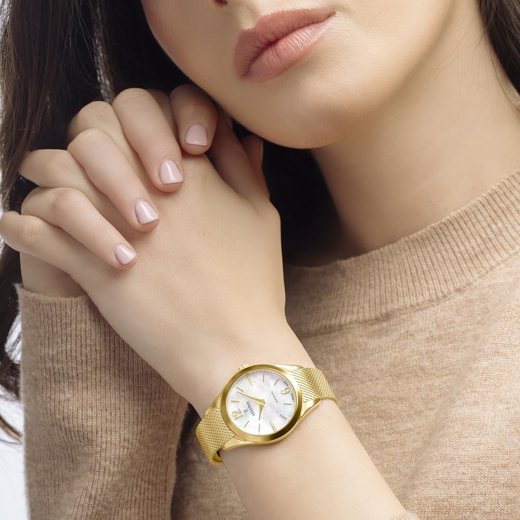 Женские Кварцевые часы Festina Grace F20077/1 Золотистый, фото №4