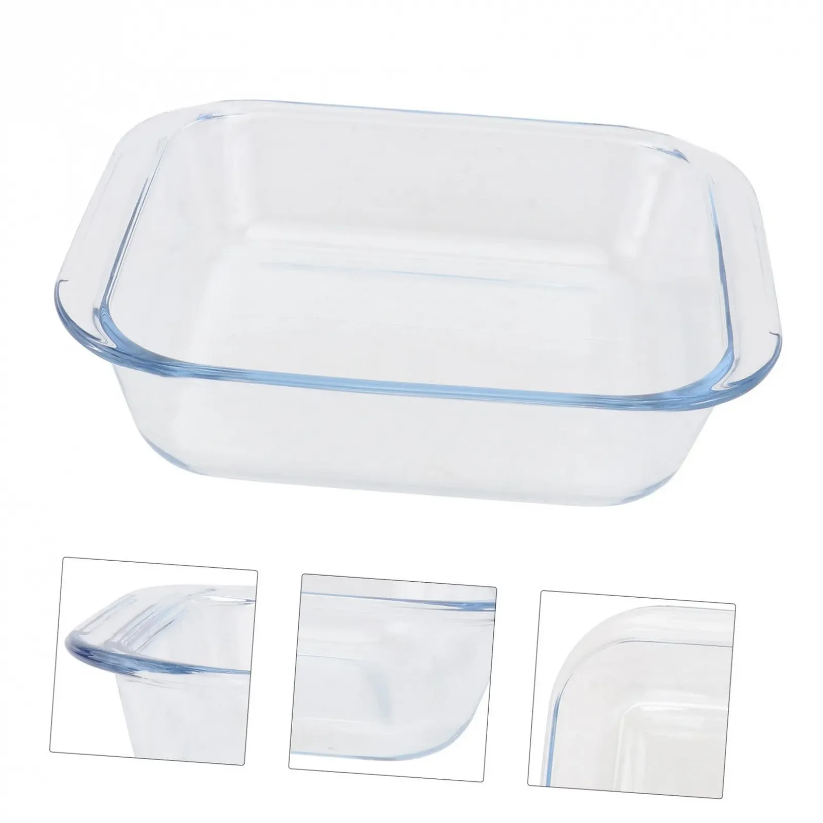Форма для запекания Термостойкая стеклянная квадратная для микроволновой печи, фото №6