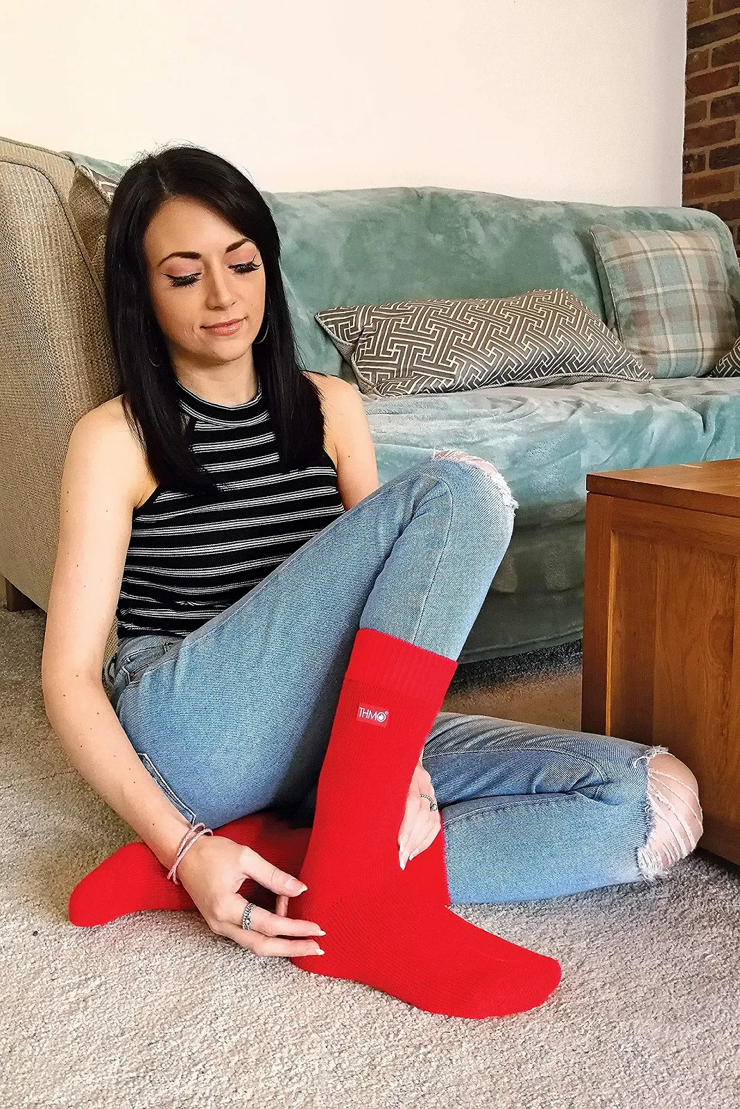 THMO - Женские теплые зимние термоноски с комфортным поясом без шва, фото №4 THMO - Женские теплые зимние термоноски с комфортным поясом без шва, фото №4