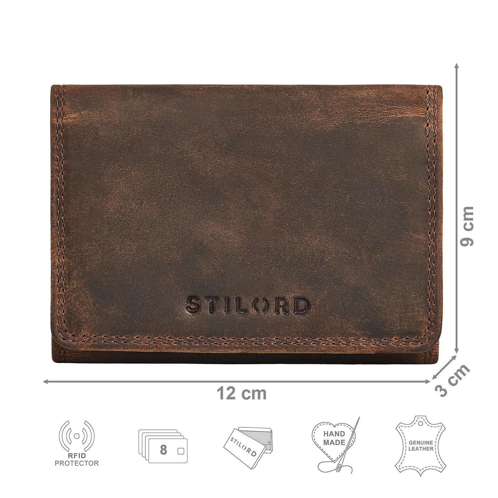 Кошелек STILORD Olive из натуральной кожи, средний, коричневый, фото №3