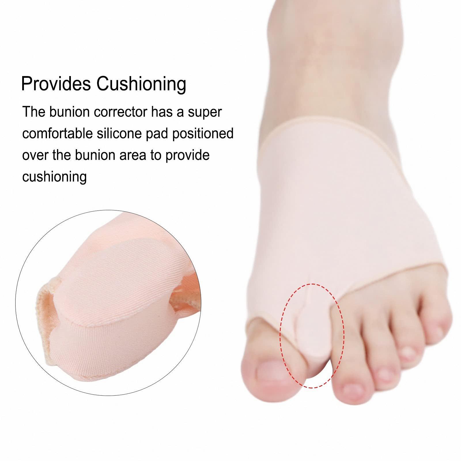 Коректор Вальгусної Деформації Шкарпетки Загальний Розмір Зручні для Чоловіків та Жінок (Ліва Нога), фото №4