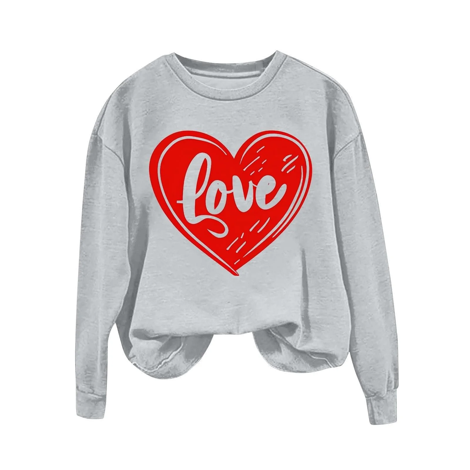 Женский Свитшот Gwnauz Праздничный Рождественский День Святого Валентина Сердце Длинный Рукав Круглый Вырез Зимний Классический Свитер с Принтом Сердца Подарок на День Святого Валентина Рождество, фото №1 Женский Свитшот Gwnauz Праздничный Рождественский День Святого Валентина Сердце Длинный Рукав Круглый Вырез Зимний Классический Свитер с Принтом Сердца Подарок на День Святого Валентина Рождество, фото №1