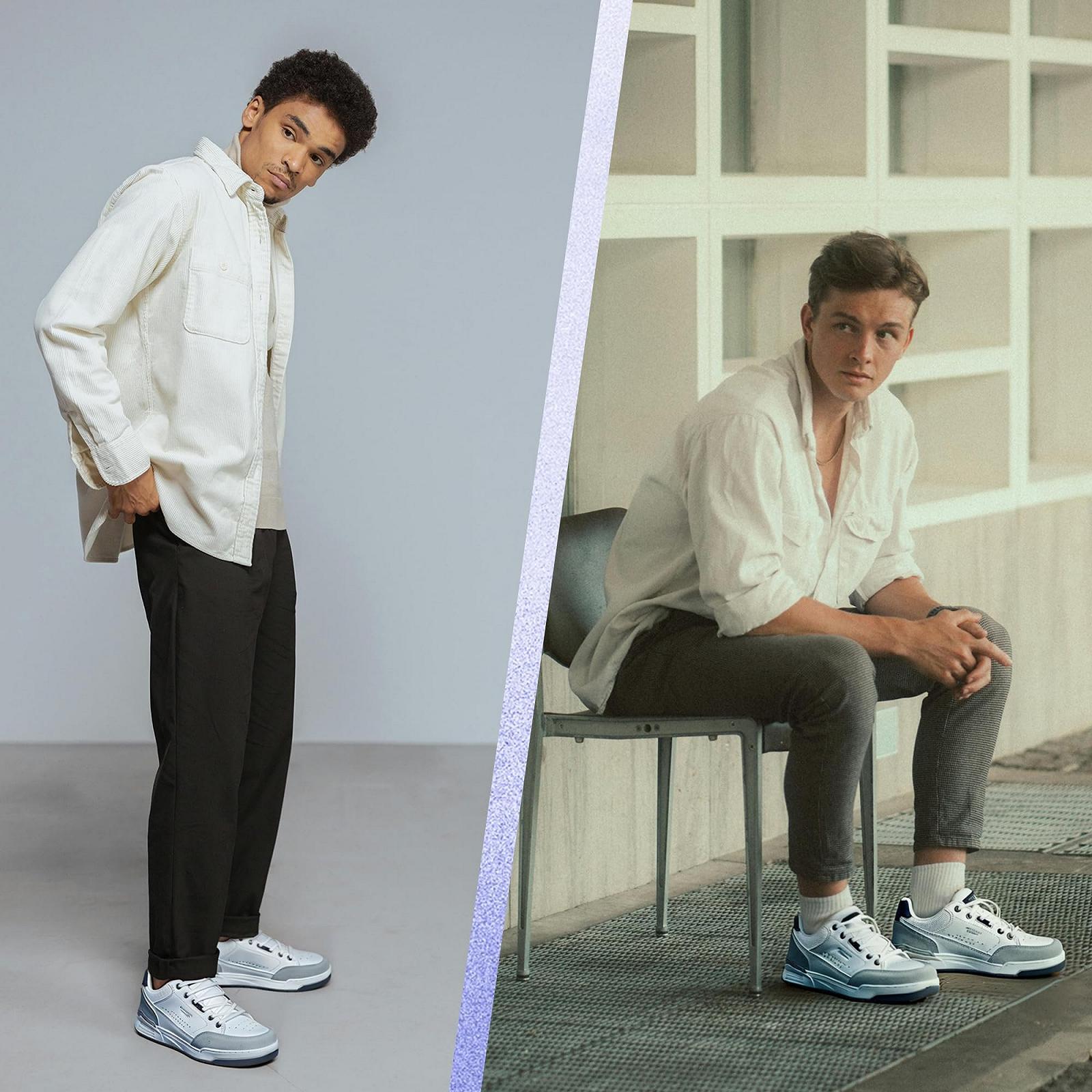 Кроссовки AX BOXING Мужские Деловой Повседневный На Шнуровке Нескользящие Легкие Спортивные Размер 41-46 EU, фото №6