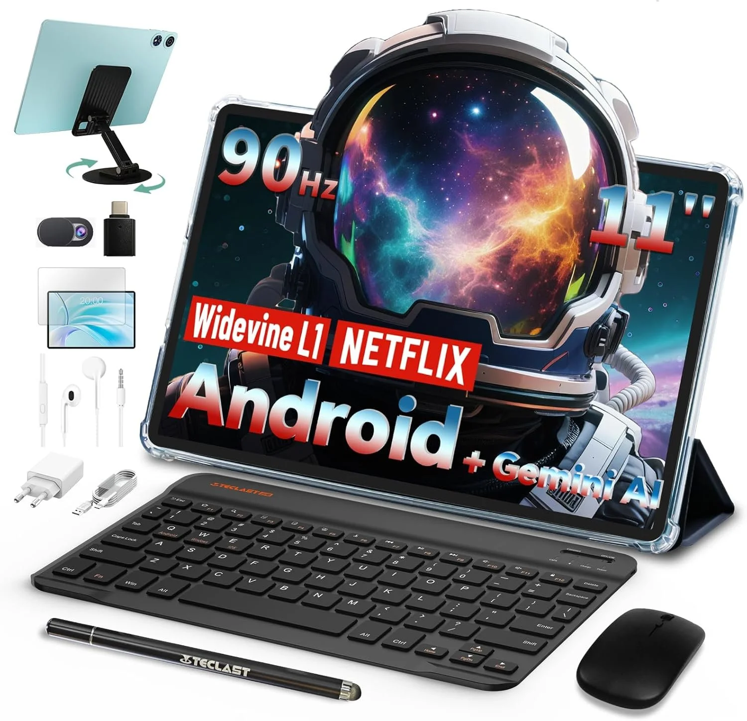 Планшет TECLAST P30 10.1" (4+8)/128Гб Android 14 Чорний-блакитний, фото №1