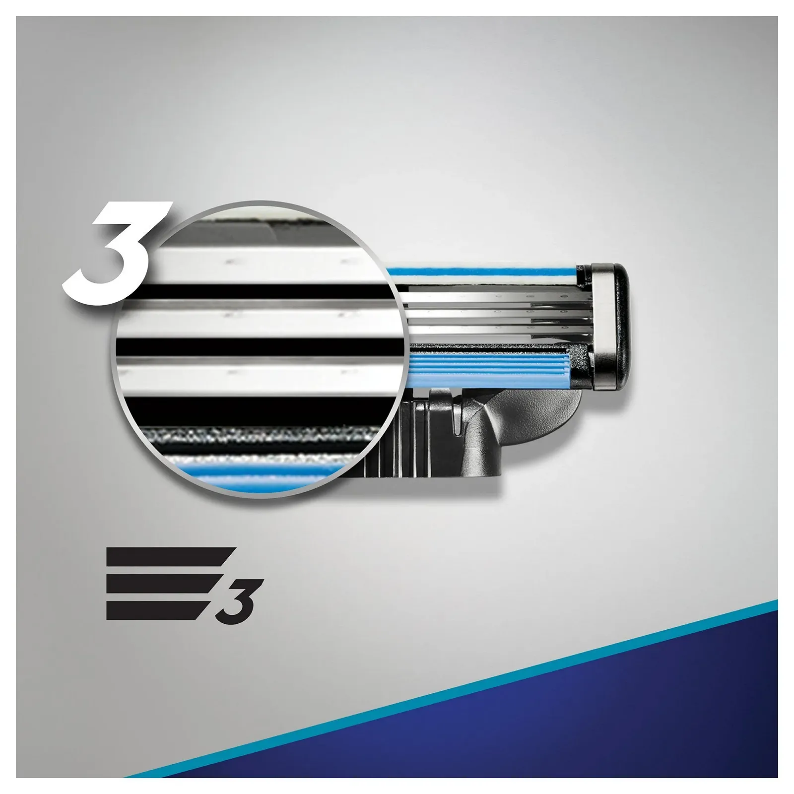Сменные кассеты для бритья Gillette Mach3 8 шт., фото №3 Сменные кассеты для бритья Gillette Mach3 8 шт., фото №3