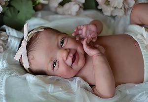 Кукла OHIJGN Reborn Девочка Reborn Baby 48 см Реалистичная ручная работа Мягкое тело из винила, как настоящий ребенок synthetic.ua - Фото 1