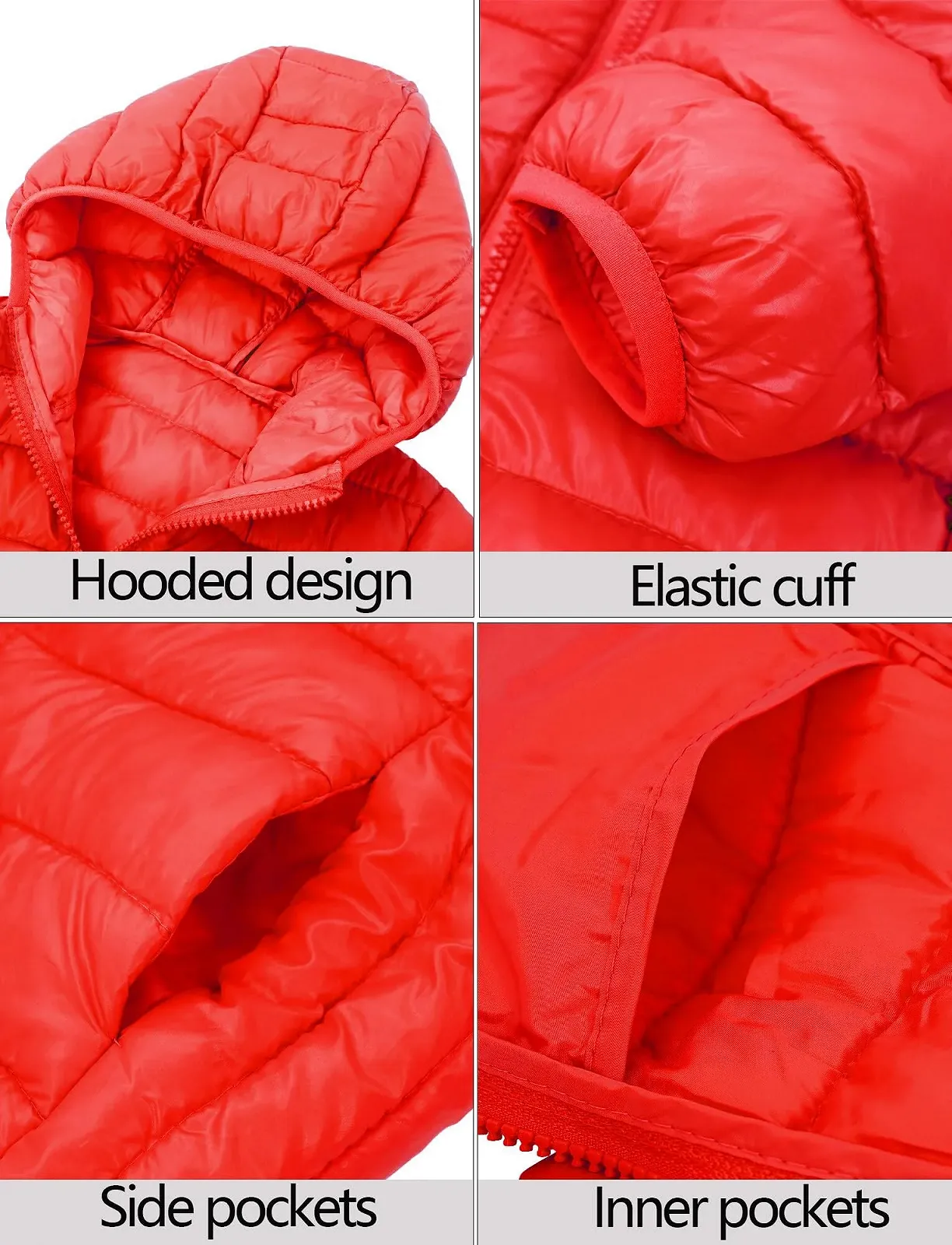 Пуховая куртка AIEOE с капюшоном, фото №4