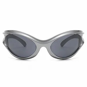 Футуристичні сонцезахисні окуляри y2k для чоловіків і жінок LJCZKA, вінтажні, захист UV400 synthetic.ua - Фото 1