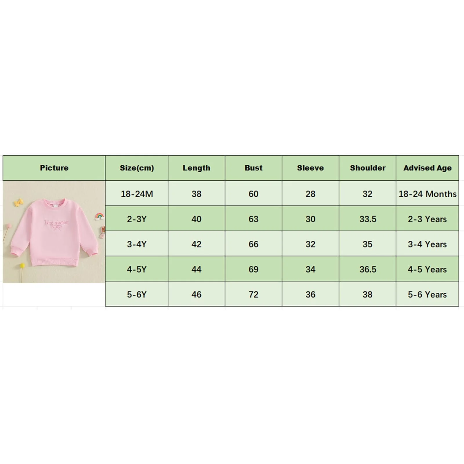 XIXIMAON Детская Одежда для Девочки Осенний Большой Сестры Маленькой Сестры Комплект Одежды Новорожденная Вышивка Буквой Бантом Лонгслив Ромпер Детский Свитшот Зимние Топы, фото №7