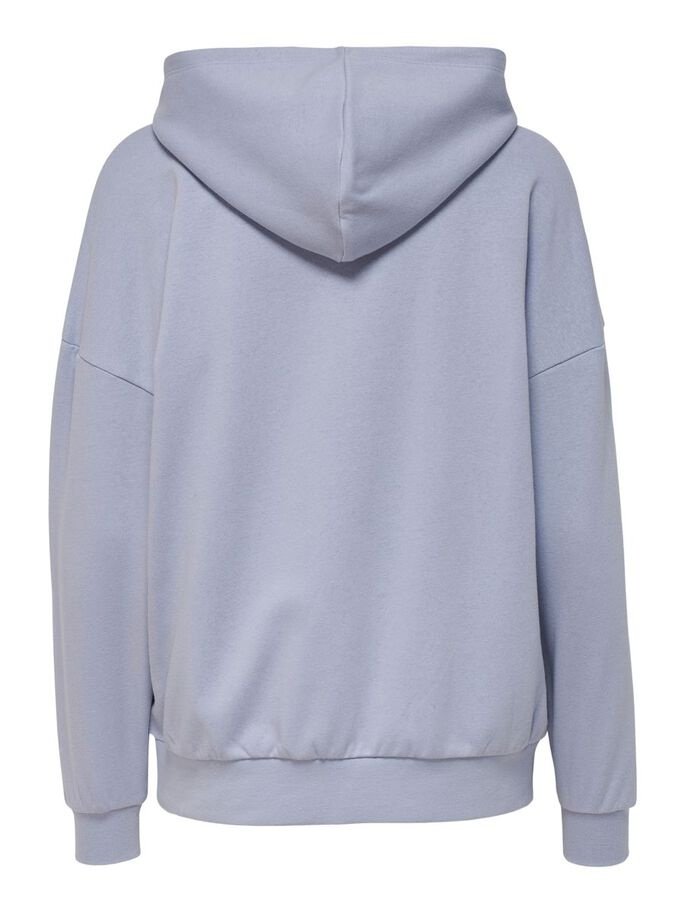 Світшот ONLTROLLE LIFE L/S VARSITY HOOD BOX SWT 15250215-Cosmic Sky-Print:CAMBRIDGE ONLY Бузковий S, фото №2
