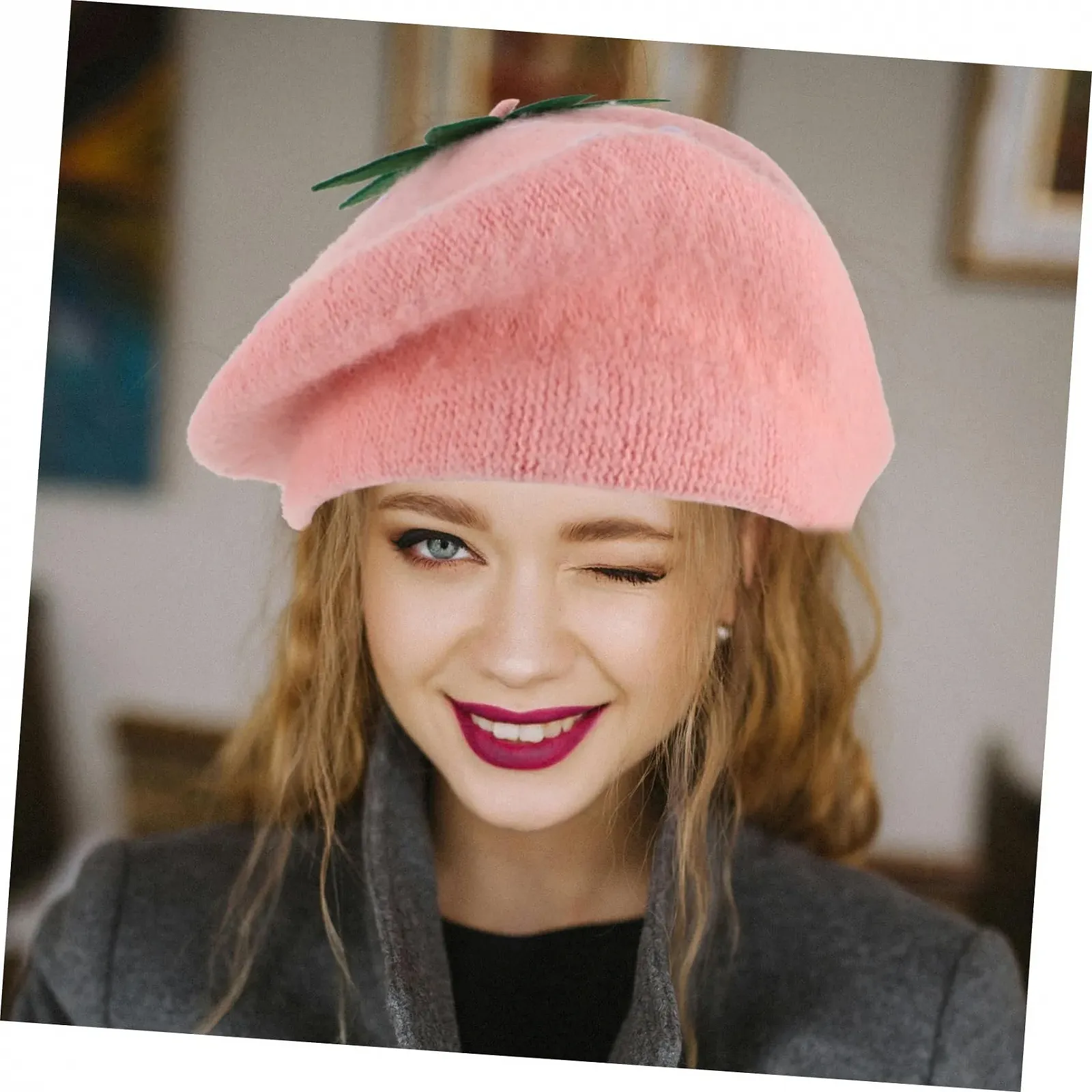 Берет VALICLUD Дитячий для Дівчаток Рожевий, фото №4