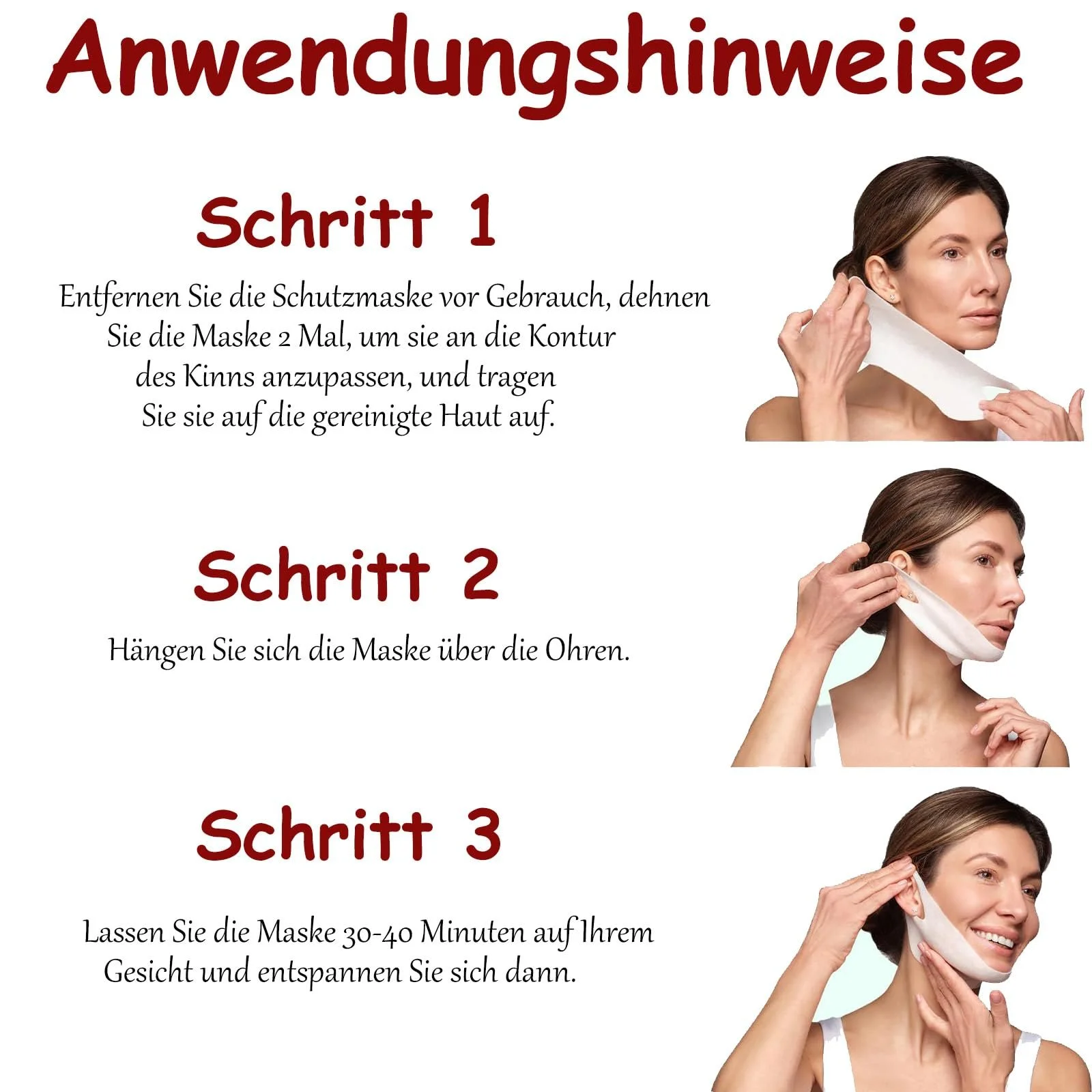 Маска для обличчя Soleneva для видалення другого підборіддя 5 шт з гіалуроновою кислотою, фото №6 Маска для обличчя Soleneva для видалення другого підборіддя 5 шт з гіалуроновою кислотою, фото №6