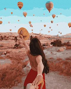 BK-GX40111 Розмальовка для малювання по цифрам Слідуй за мною Каппадокія Без коробки - Фото 1