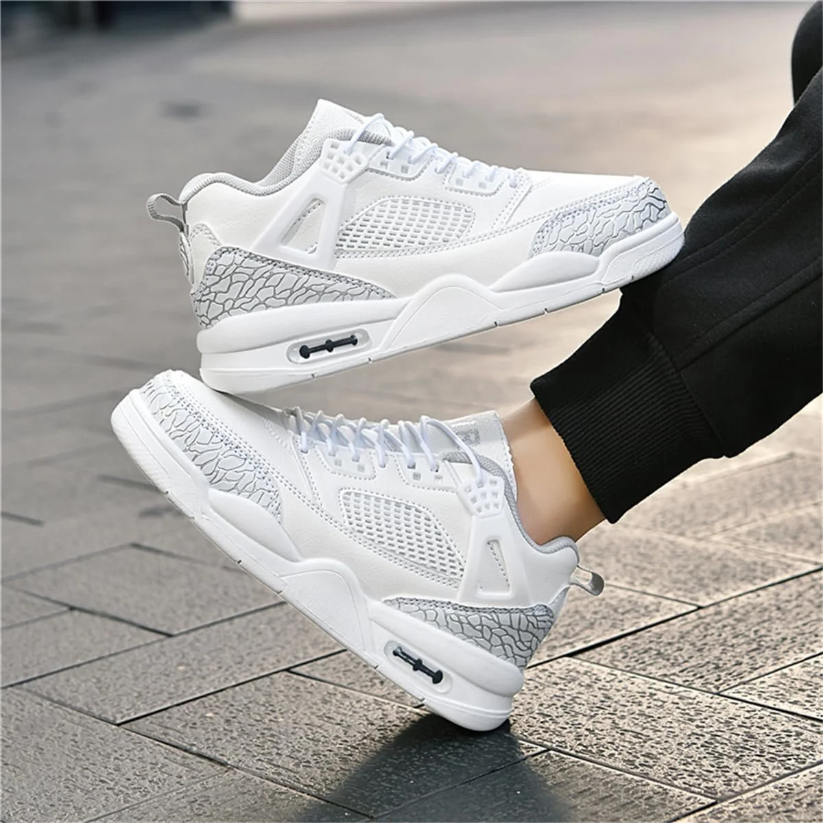 Спортивная обувь TBJ Кроссовки баскетбольные детские для мальчиков и девочек Ретро Нескользящие, фото №5