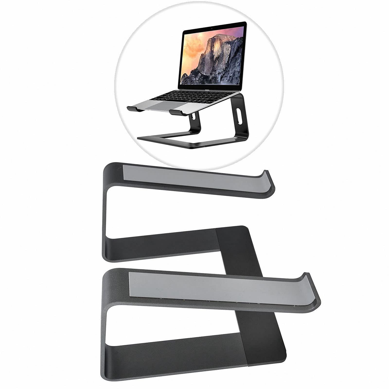 Подставка для ноутбука Алюминиевый сплав Портативная Подставка для компьютера Серый для обычных ноутбуков, фото №2