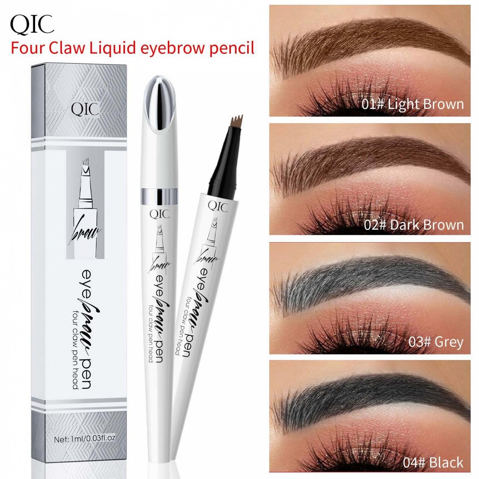 Олівець для брів Waterproof 2024 4 Fork Tip Applicator 04#, фото №4