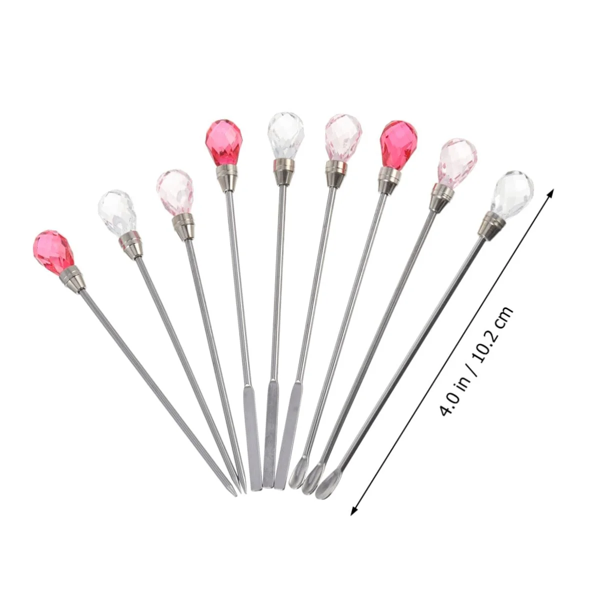 Палочка для размешивания Healvian Colour Rubber Набор для ногтей Палочка для размешивания ногтей Держатель для лака для ногтей Ювелирные изделия Стразы Триммер для ногтей на ногах Пигментная палочка для размешивания Ложка для смешивания Сделано из смолы Форма Клей Многоразовый, фото №9