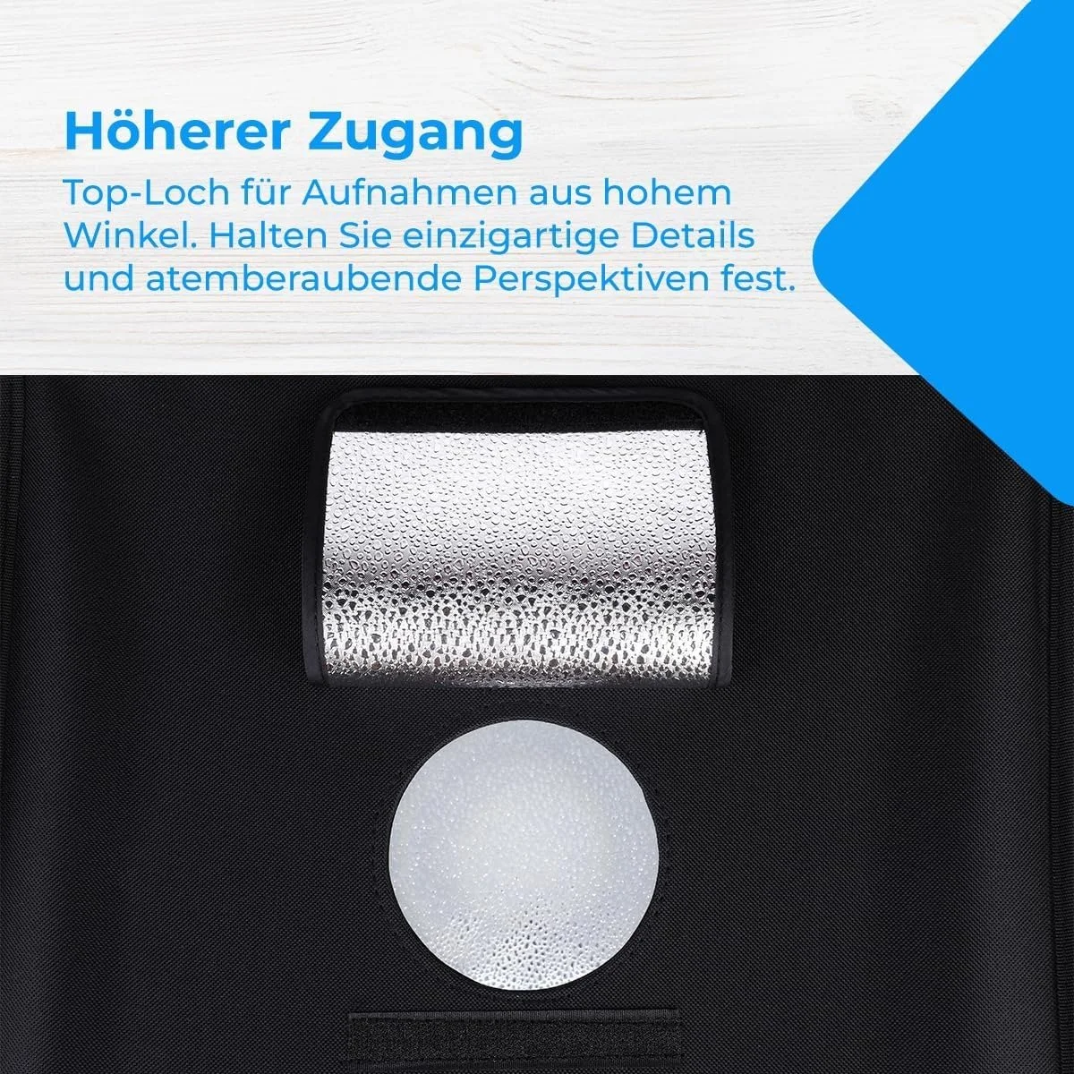 Фотобокс NK Mini Photobox (60 х 60 см) 3 фона Черный, фото №7