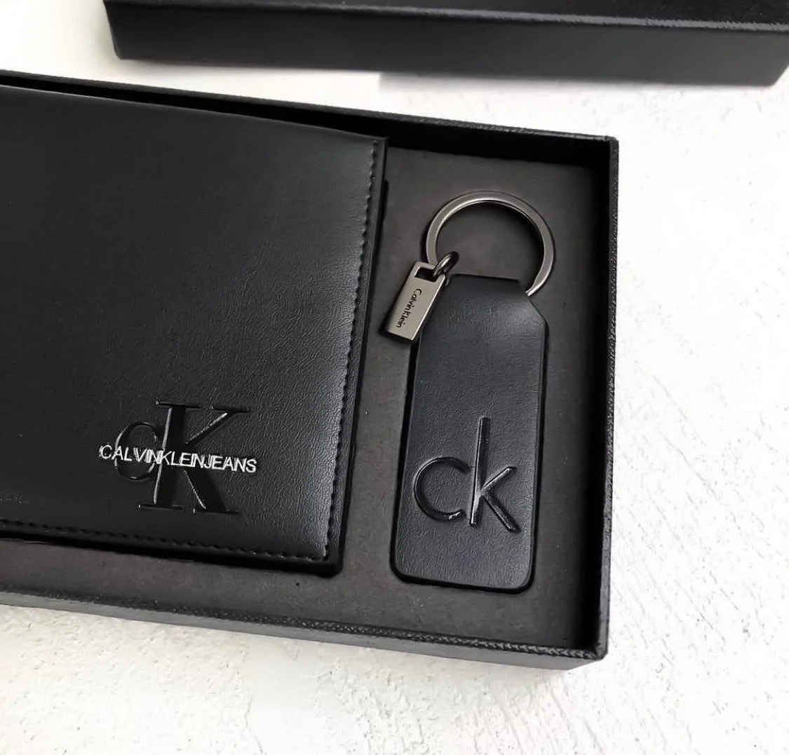 Чоловічий гаманець з натуральної шкіри Calvin Klein портмоне в подарунковому упакуванні Calvin Klein, фото №5