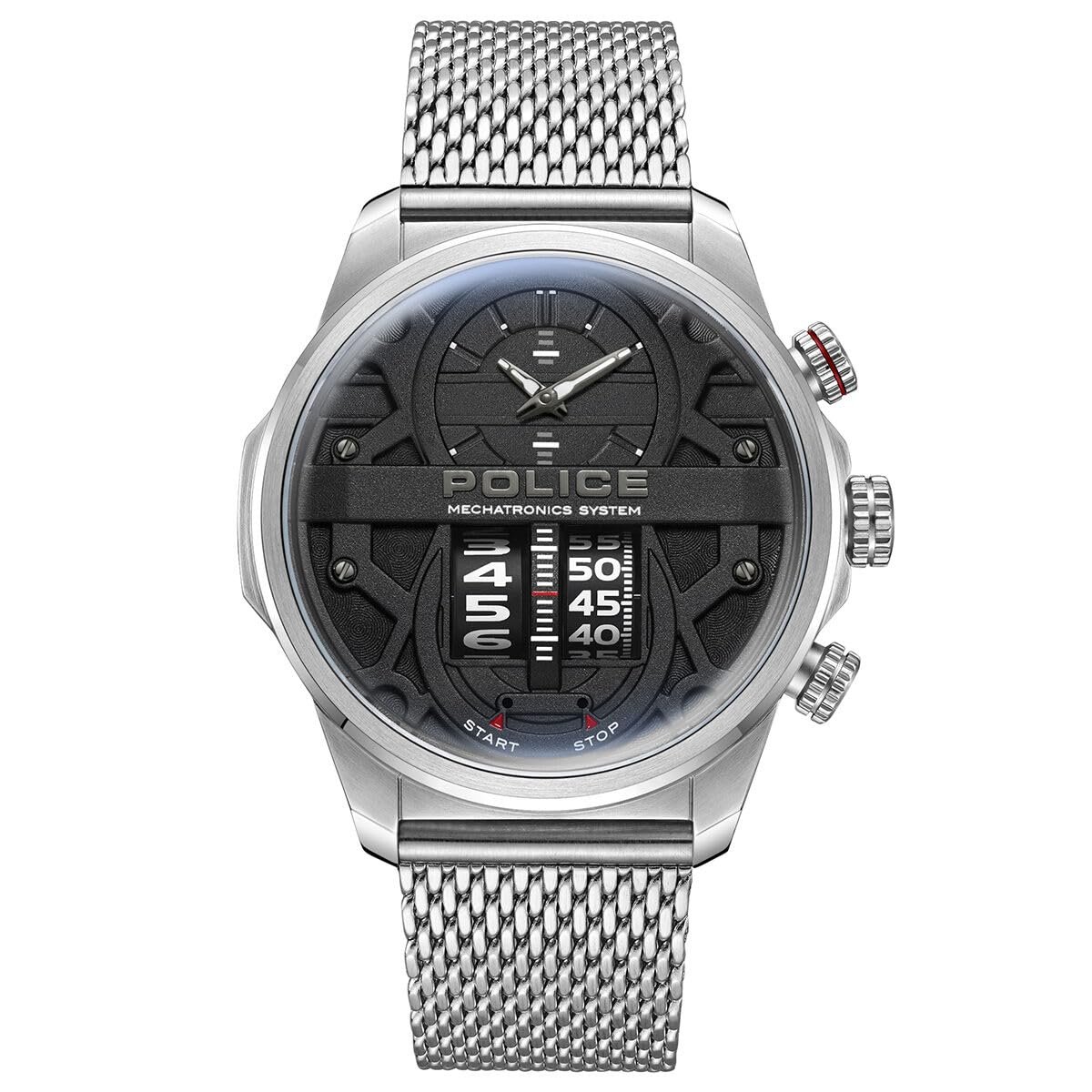 Чоловічий аналоговий кварцовий годинник Police, PEWJG0006504, сріблясто-сірий, Modern, фото №1