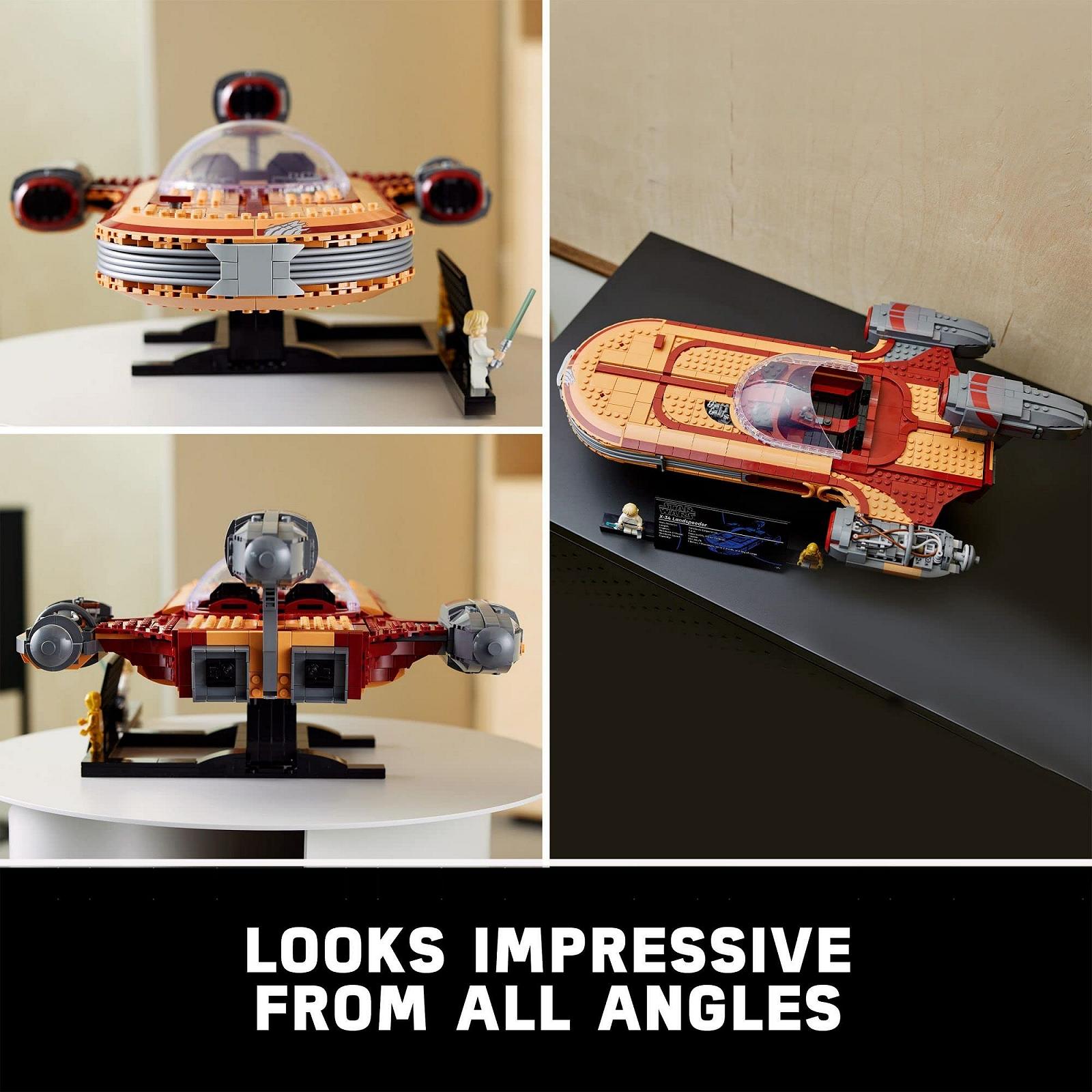 Набор LEGO Star Wars Luke Skywalker's Landspeeder 75341 Коллекция для взрослых фанатов Star Wars (1 890 шт.), фото №4