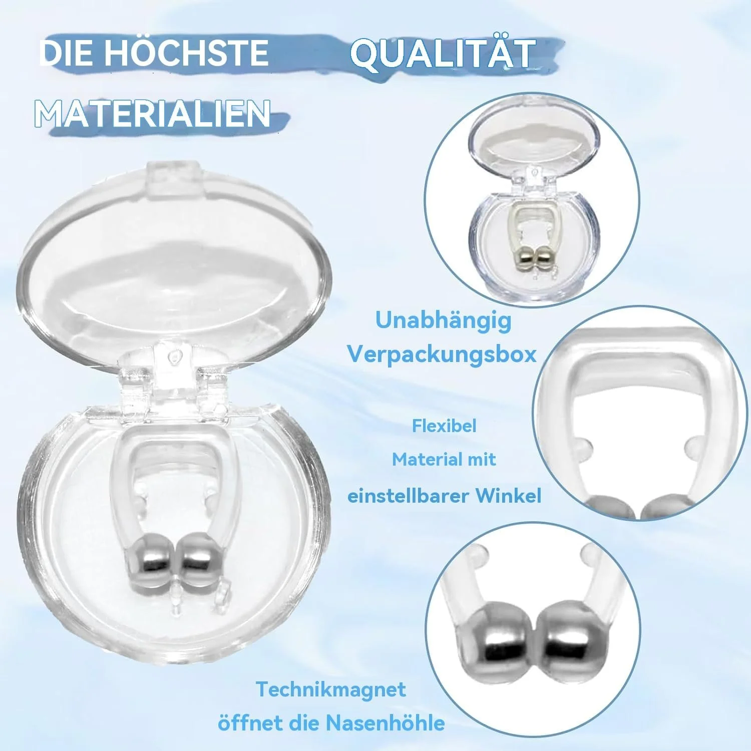 Клипсы против храпа 8 шт. Стопер против храпа Носовой расширитель, фото №3