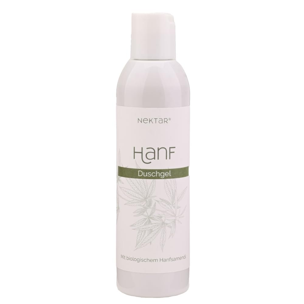 Гель для душу Nektar Naturkosmetik Hemp з органічною олією насіння конопель 200 мл, фото №1