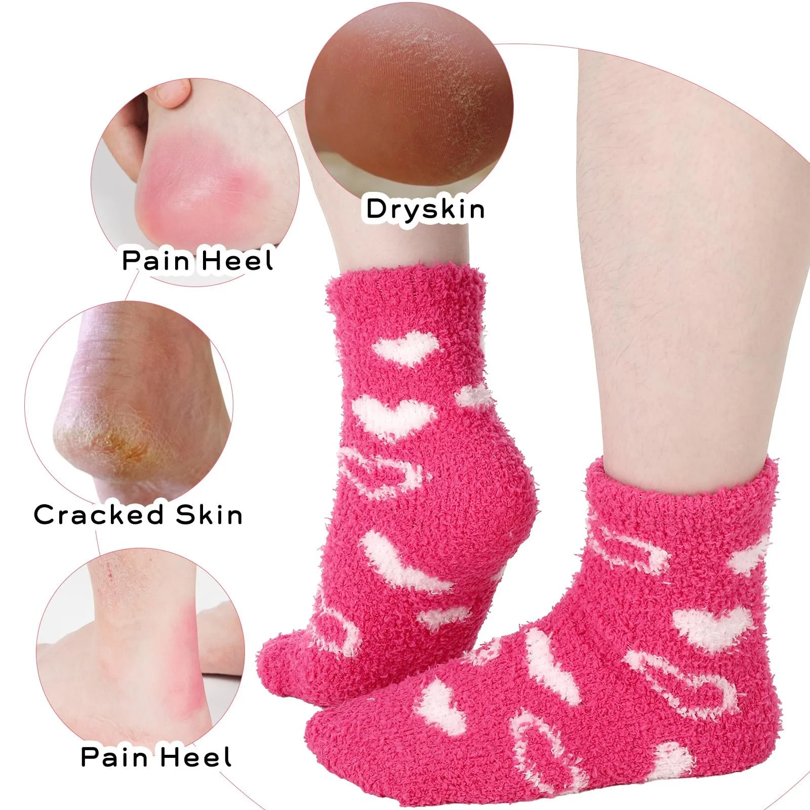 Шкарпетки Жіночі М'які Зимові Шкарпетки з Коралового Флісу (3 пари), фото №5 Шкарпетки Жіночі М'які Зимові Шкарпетки з Коралового Флісу (3 пари), фото №5