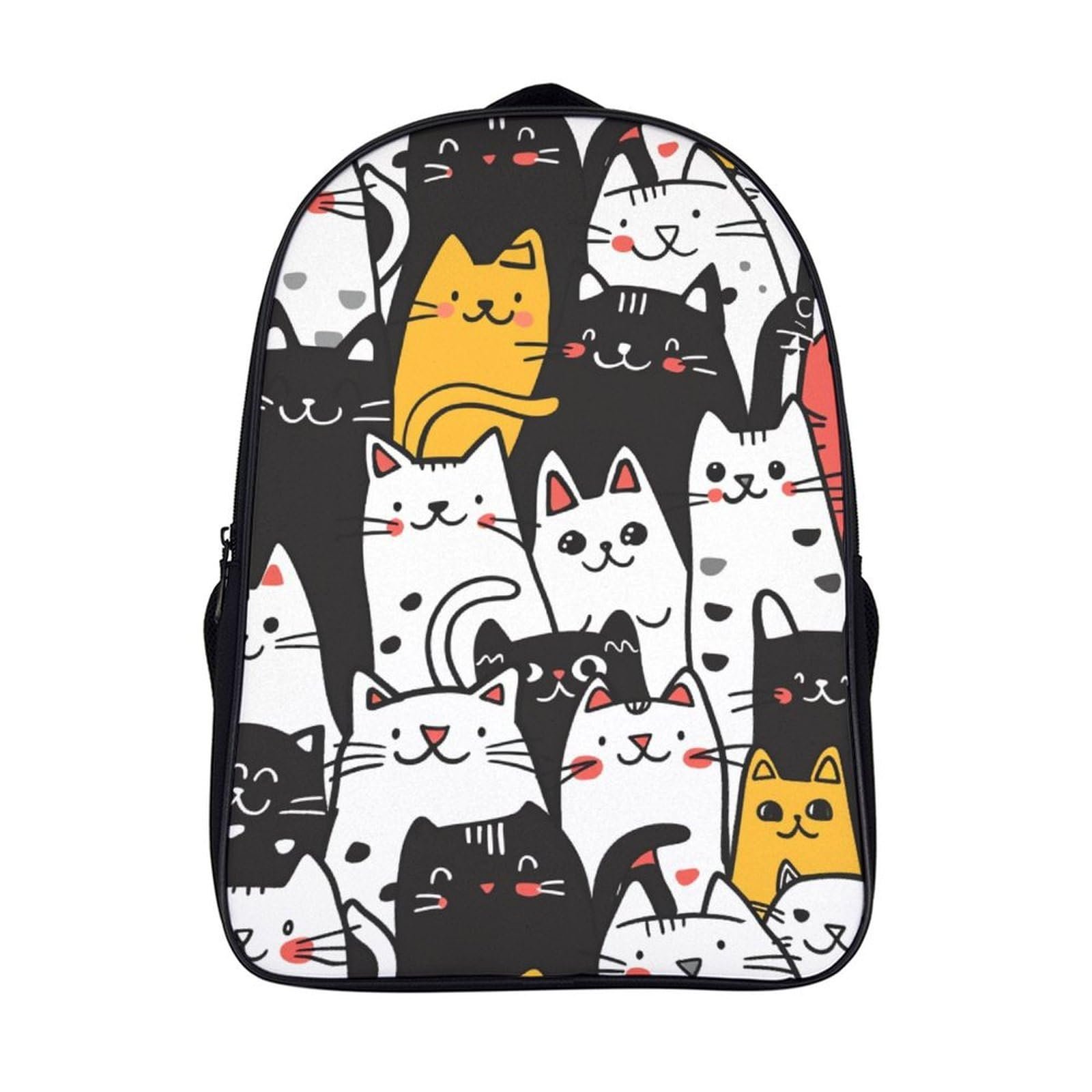 Шкільний рюкзак DPEOANEBN Cat для хлопчиків і дівчаток, 40x28x16 см, фото №1