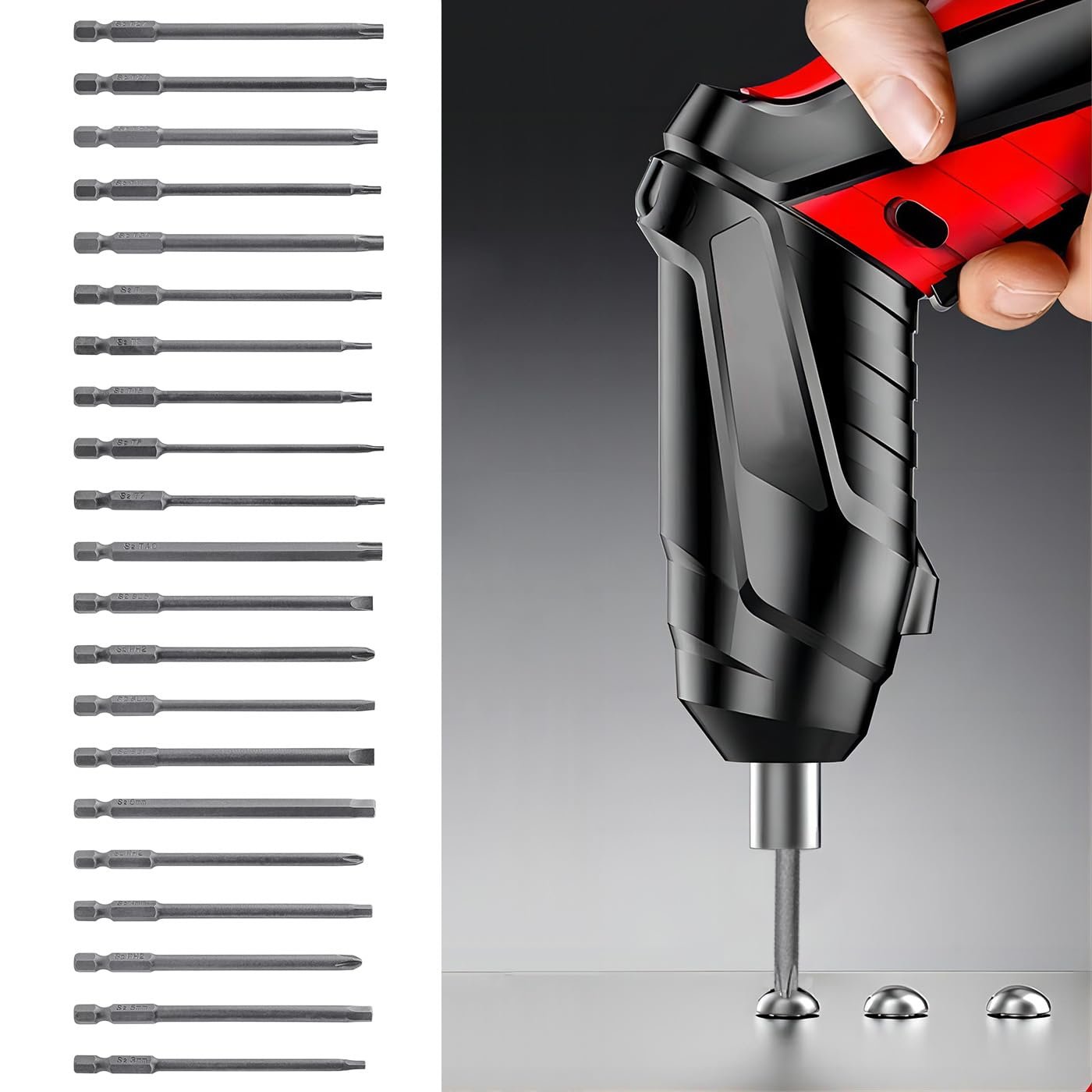 Набор бит Treki 21 шт 100 мм длинные Torx с отверстием 6.35 мм шестигранник, фото №7 Набор бит Treki 21 шт 100 мм длинные Torx с отверстием 6.35 мм шестигранник, фото №7