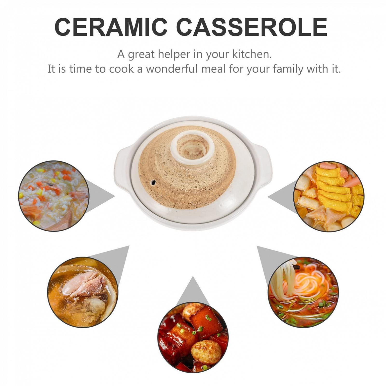 Горщик для приготування HEMOTON 18 см керамічний термостійкий для рису та тушкування, фото №6 Горщик для приготування HEMOTON 18 см керамічний термостійкий для рису та тушкування, фото №6