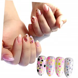 Тонкие круглые блестки для ногтей Разноцветные блестки для украшения ногтей для женщин и девушек Домашние аксессуары для ногтей Креативный дизайн ногтей для особых случаев synthetic.ua - Фото 1