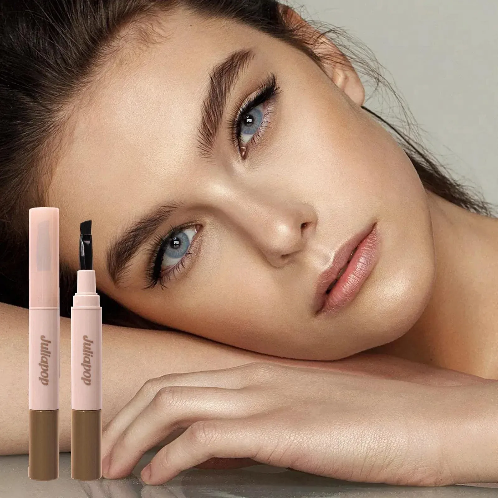 Підводка для очей Teksome, водостійка, що не розмазується, рідка, з кутовою щіточкою, довготривала, для природного макіяжу, фото №2