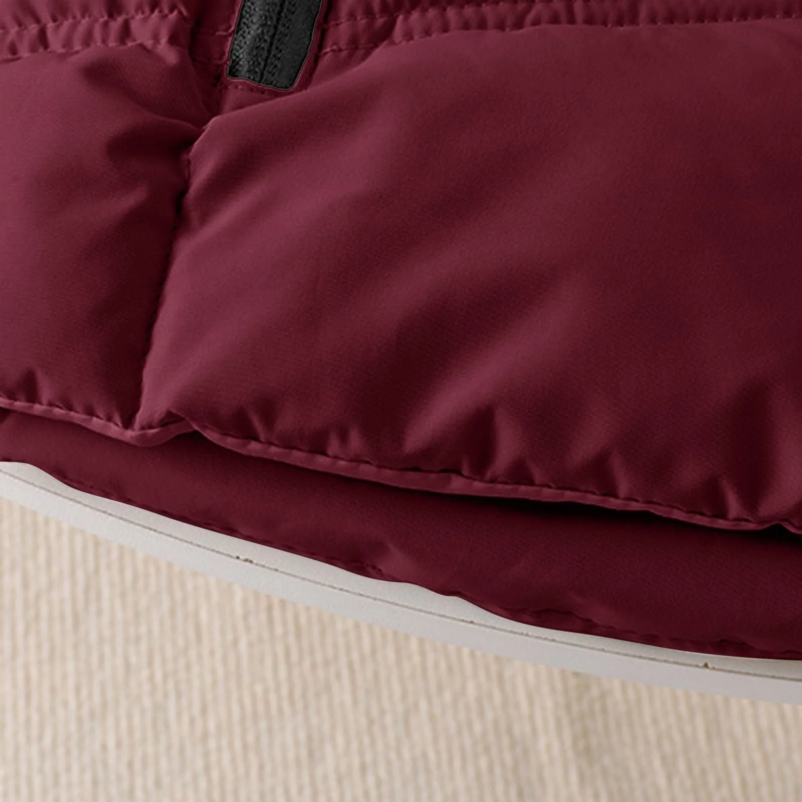 Жилет стьобаний однотонний для дітей з капюшоном, фото №9