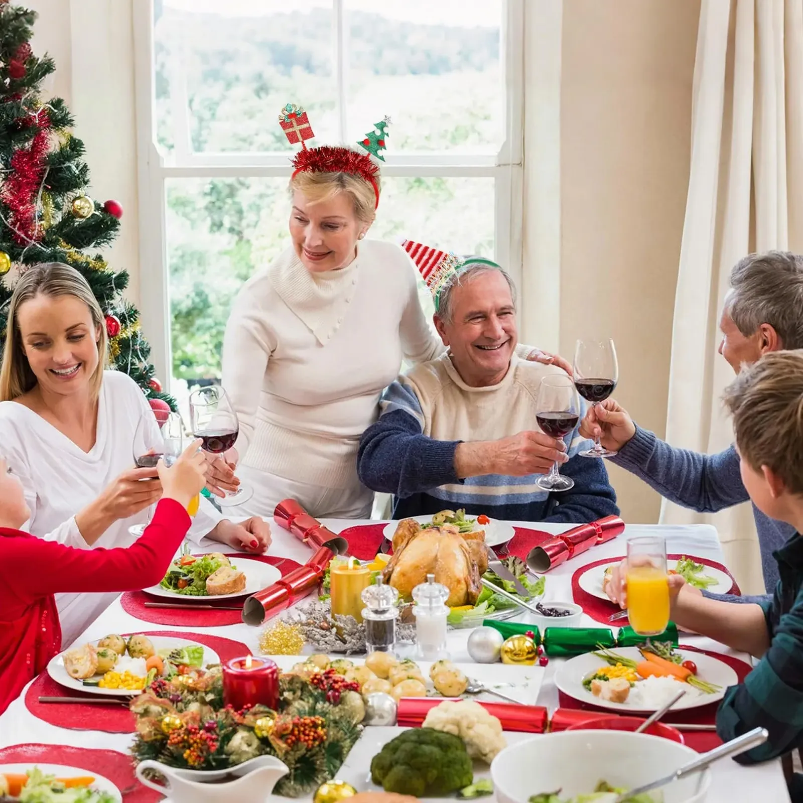 Обруч Рождественские олени, 3 шт., фото №6 Обруч Рождественские олени, 3 шт., фото №6