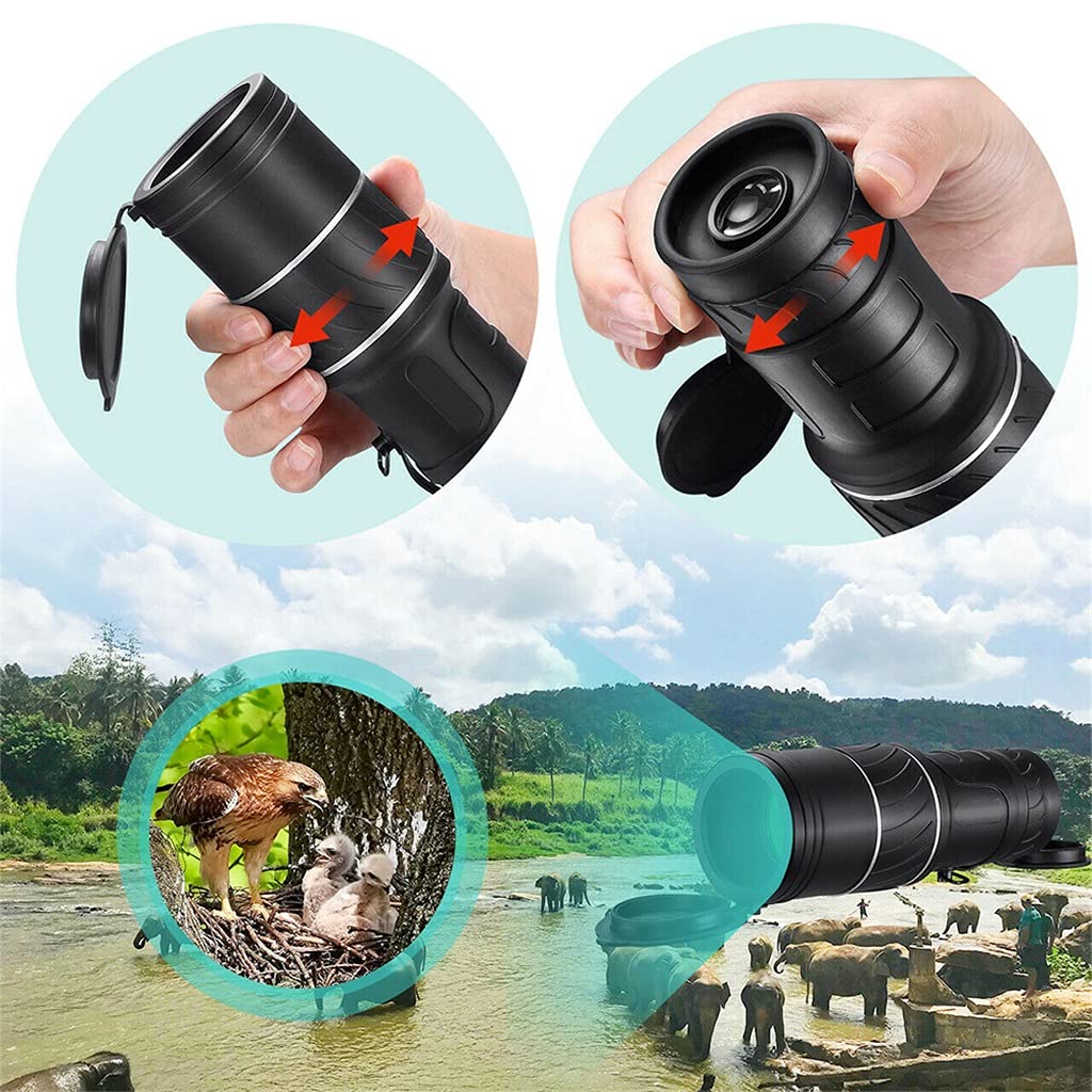 Монокуляр Spyglass Monocular 40x60 Чорний, фото №5