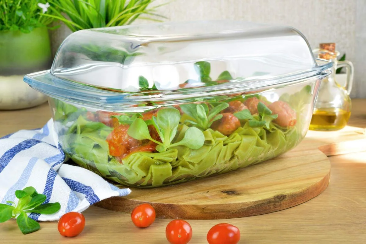 Форма для запікання Sendez скляна з кришкою 5,8 л, фото №5