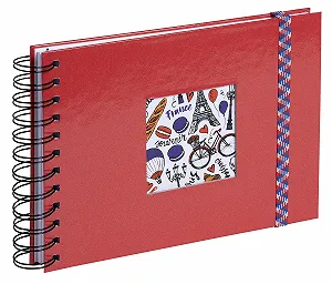 Фотоальбом спиральный Exacompta FRENCH'CLASS 15133E 150 фотографий 50 белых страниц 32 x 22 см Красный - Фото 1