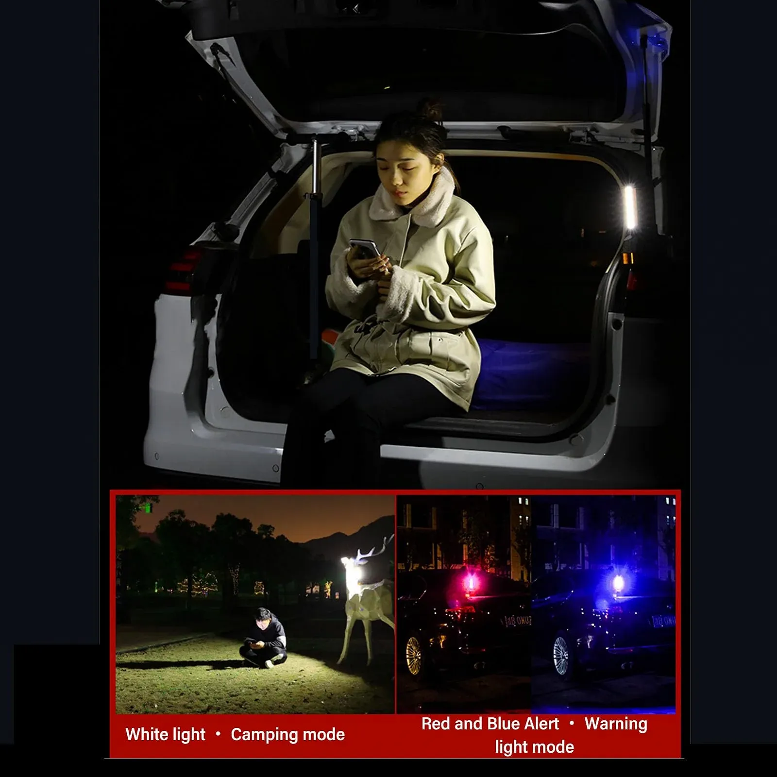 Фонарь Denash 15 W, перезаряжаемый, сверхяркий для экстренных случаев, кемпинга, походов, из алюминиевого сплава, фото №9